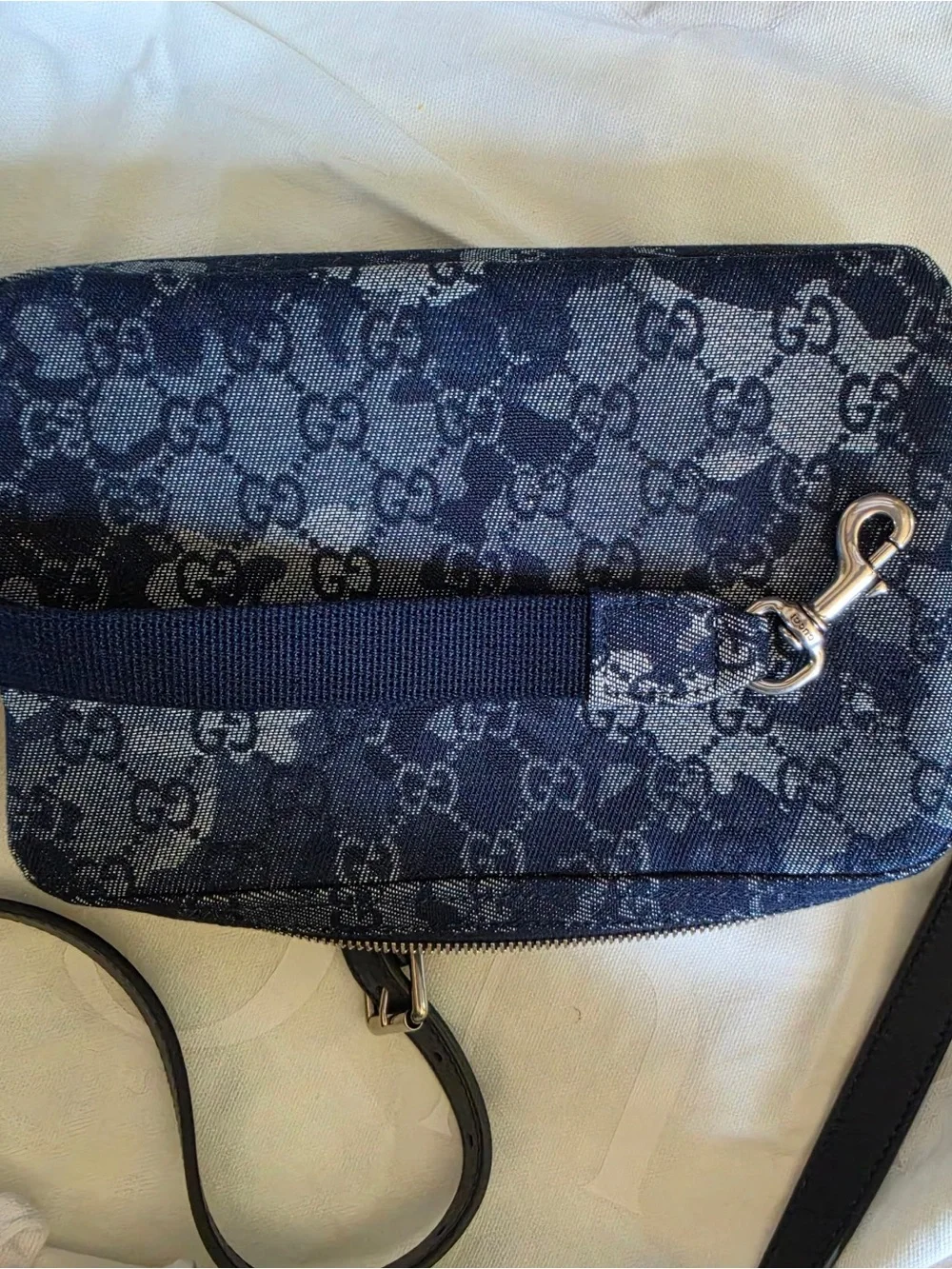 Gucci Denim GG Monogram Small Crossbody